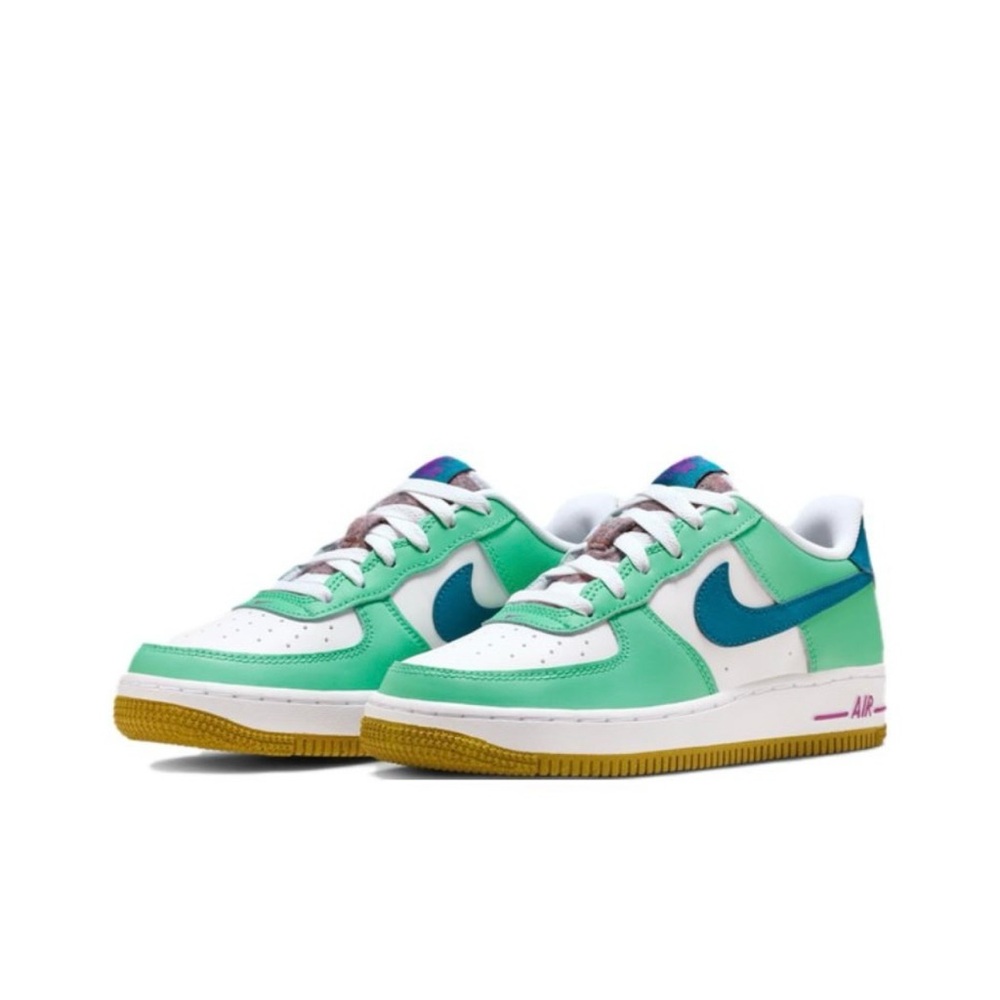 Nike Air Force 1 LV8 Low White Spring Green - FJ4613-100 - Picture 3 of 5